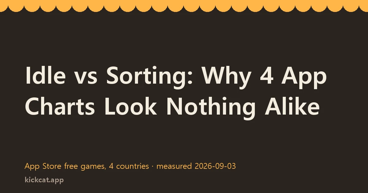 Idle vs Sorting: Why 4 App Charts Look Nothing Alike