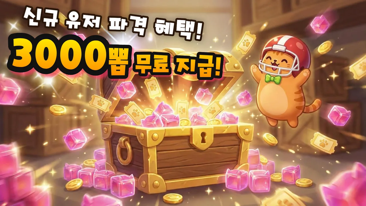 신규 유저 뽑기권 3,000장